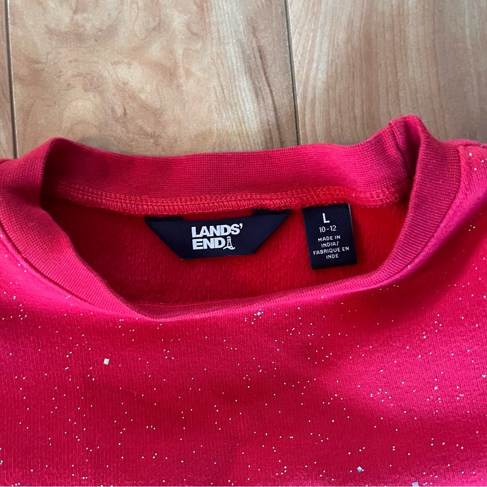 Land’s End Red Sparkle Ruffle Set - Picture 5 of 6